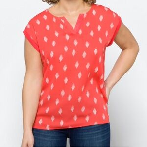 Coral Patterned Women's Top